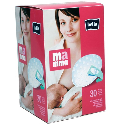 Bella MAMMA Вкладыши лактационные на липучке, 30 шт