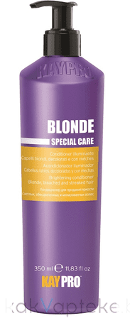 KAYPRO SPECIAL CARE BLONDE Кондиционер для придания яркости с сапфиром для светлых, обесцвеченных и мелированных волос 350мл