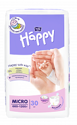 Bella Baby Happy MICRO Подгузники гигиенические для недоношенных детей 30 шт