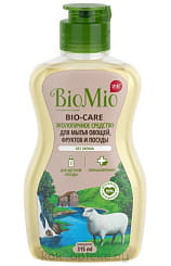 BioMio BIO-CARE Экологичное средство для мытья посуды (в том числе детской) БиоМио. С экстрактом хлопка и ионами серебра. Концентрат. БЕЗ ЗАПАХА 315 мл