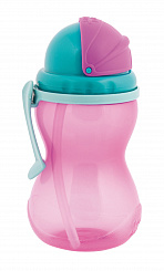 Canpol babies Поильник (спортивный со складывающейся трубочкой)  56/113 (розовый)