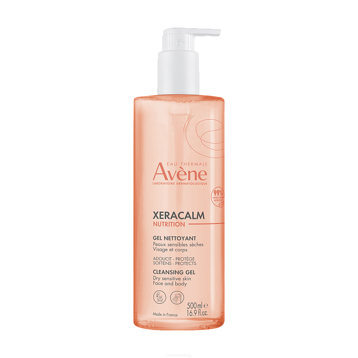 AVENE XERACALM Nutrition Легкий питательный очищающий гель 500 мл