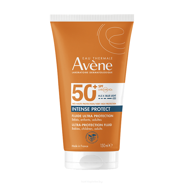 AVENE INTENSE PROTECT Флюид для Ультра Защиты SPF50+ (для младенцев от 28 дней, детей и взрослых) 150 мл