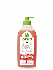 SYNERGETIC Средство биоразлагаемое для мытья посуды, детских игрушек с ароматом арбуза, 500 мл
