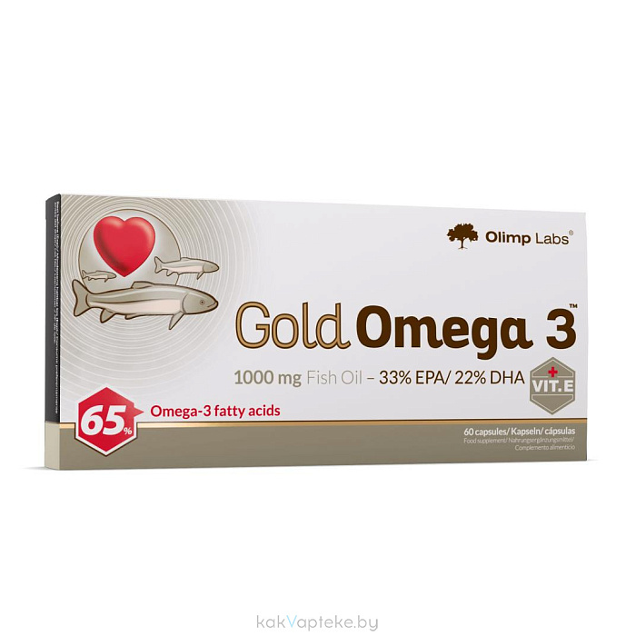 Голд Омега 3, БАД капсулы №60