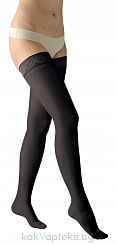 Чулки бедренные AVICENUM/АВИЦЕНУМ PHLEBO 140 (тонкие,кружево, закрытый носок),р-р M long цвет 9999