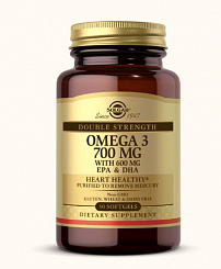 Solgar Двойная омега 3 700 мг ЭПК и ДГК, БАД капсулы №30