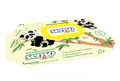Senso baby Салфетки влажные для детей (Панда / с клапаном), 72 шт