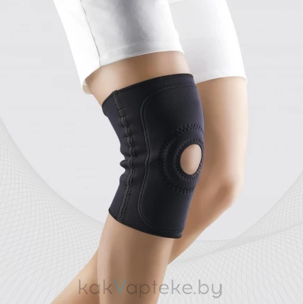 Изделия медицинские эластичные: устройства функциональные ортопедические для нижних конечностей: на коленный сустав, бандаж ELAST 9903 (Черный размер 5)