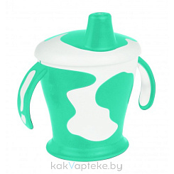 Canpol babies Поильник 31/404 (непроливающий, с твердым носиком 9+, бирюза) 250 мл