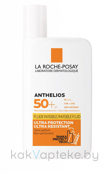 La Roche-Posay Anthelios Флюид солнцезащитный невидимый для лица и кожи вокруг глаз SPF 50+ 50 мл