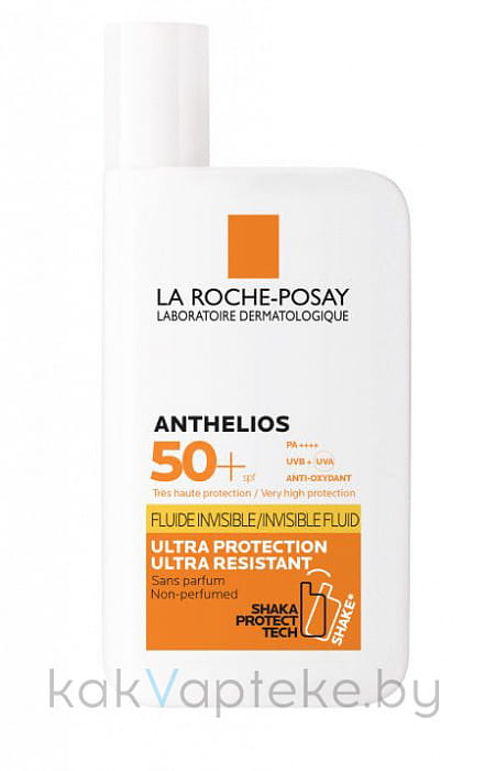 La Roche-Posay Anthelios Флюид солнцезащитный невидимый для лица и кожи вокруг глаз SPF 50+ 50 мл