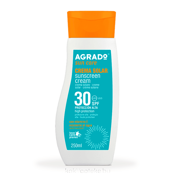 AGRADO Солнцезащитный крем SPF30 / Sunscreen Cream SPF30, 250мл