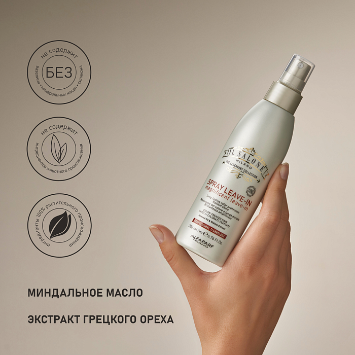 IL SALONE MILANO Magnificent Несмываемый спрей для окрашенных и поврежденных волос, 200 мл