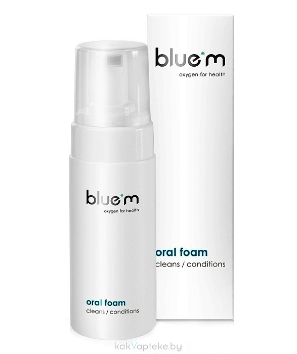 БЛЮЭМ (Blue®M) Пенка для полости рта с активным кислородом (без фтора), 50 мл