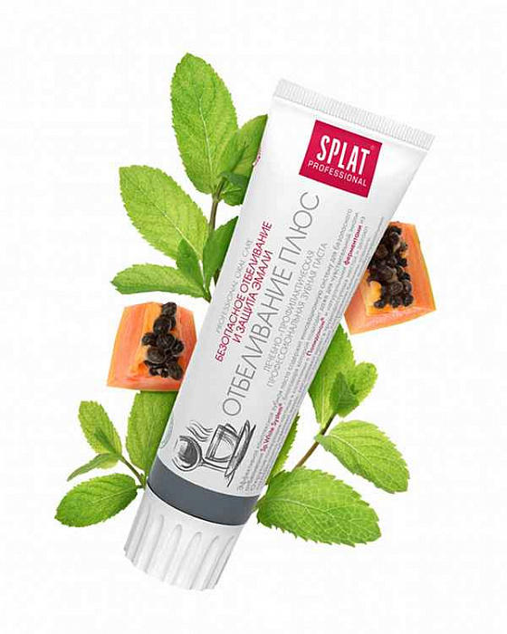 Зубная паста серии Professional SPLAT (СПЛАТ)  WHITE PLUS/ОТБЕЛИВАНИЕ ПЛЮС 100 мл