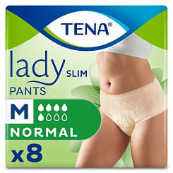 TENA Трусы впитывающие для женщин Lady Slim Pants Normal M 8 шт.