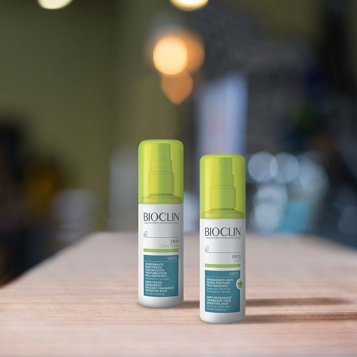 BIOCLIN DEO 24Ч Спрей-дезодорант без запаха для чувствительной кожи, 100 мл