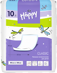 Bella Baby Happy Пеленки детские гигиенические  90*60 см 10 шт