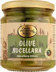Cento Percento ОЛИВКИ НОЧЕЛЛАРА (Nocellara Olives), 300г