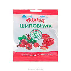 Леденцовая карамель с вит С со вкусом шиповника масса 3,8г (бон-бон)