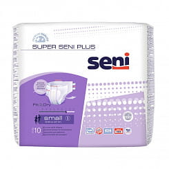 Super Seni Plus small Подгузники дышащие для взрослых 10 шт