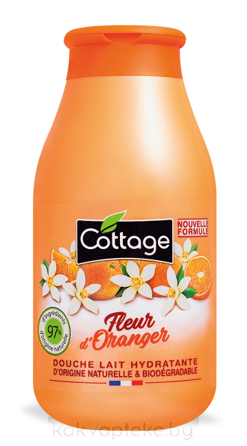 COTTAGE Увлажняющее молочко для душа Orange Blossom /Moisturizing Shower Milk, 250 мл