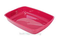 Savic Туалет  для кошек, 38,5х 27,5х 6,3 см, пластик, красный