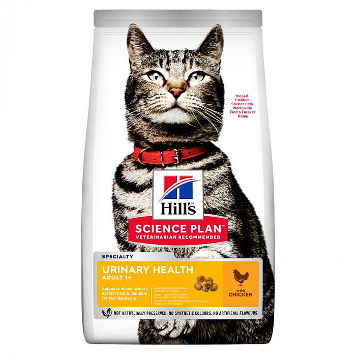 Hill's SP сухой корм длдя кошек урологический+стерилайзд (с курицей)1,5кг 604136