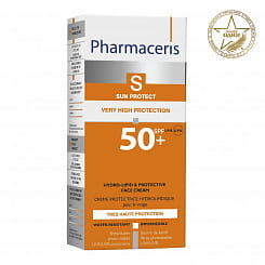 Pharmaceris S Гидролипидный защитный крем для лица SPF50+, 50 мл