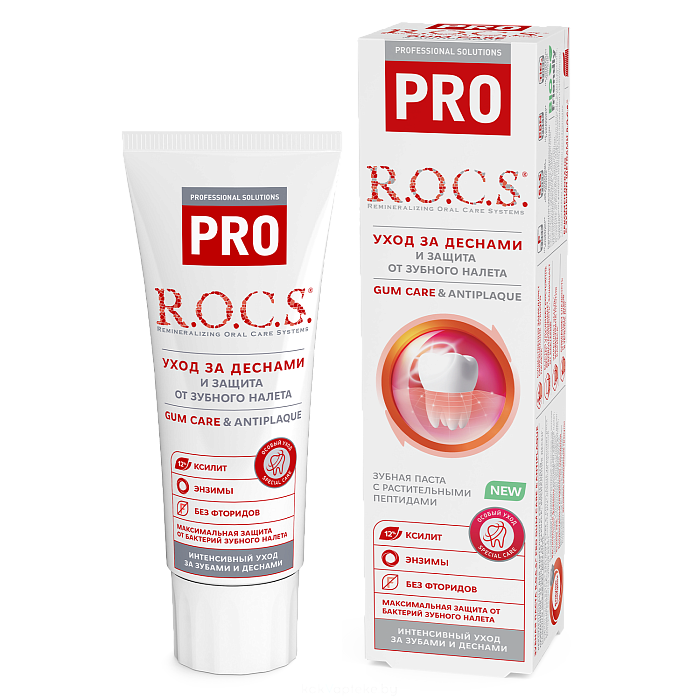 R.O.C.S. PRO Зубная паста Gum Care & Antiplaque, 74гр
