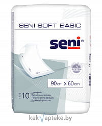 Seni Soft Basic Пеленки гигиенические 90*60 см (впитывающие), 10 шт