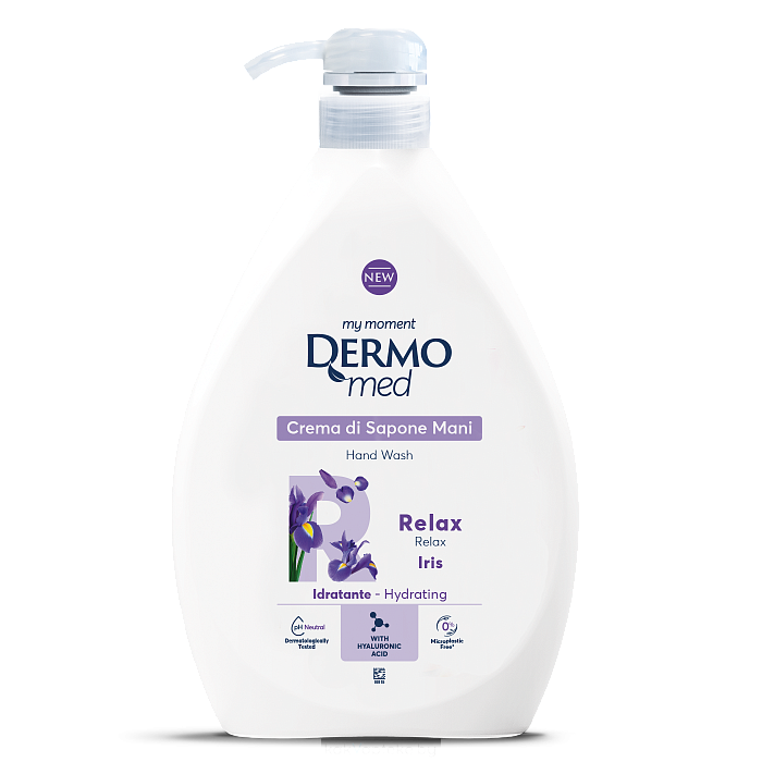 DЕRMOMED Крем-мыло для рук с ирисом "RELAX" / HAND WASH RELAX IRIS, 1000 мл