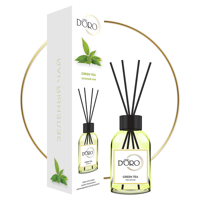 Gamma D'ORO Аромадиффузор для дома Зеленый чай 100 мл GREEN TEA