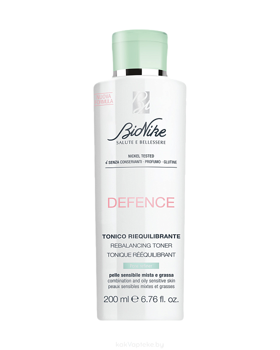 BioNike Тоник для лица балансирующий DEFENCE rebalancing  toner, 200 мл