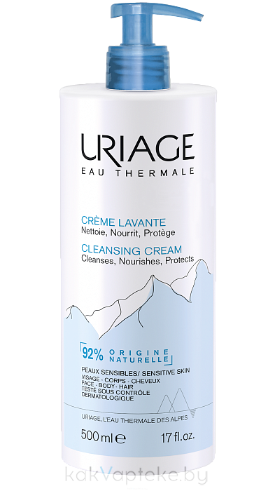 Uriage Крем очищающий DERM-PHY/  Creme lavante dermatologique DERM-PHY, 500 мл
