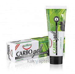 EQUILIBRA Carbo gel Зубная паста с углем, 75 мл