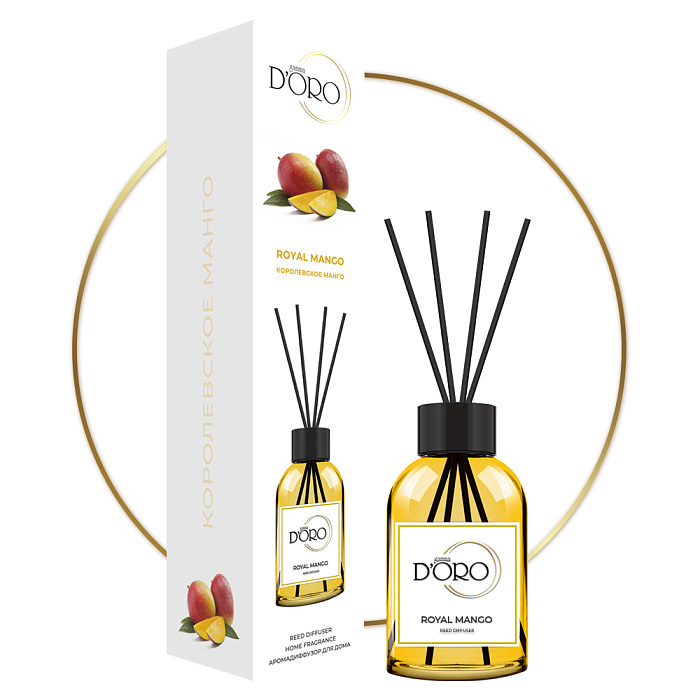 Gamma D'ORO Аромадиффузор для дома Королевское манго 100 мл ROYAL MANGO