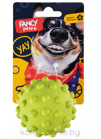 FANCY PETS Игрушка  для собак, "Мячик Ёжик", диаметр 8,5 см, арт.FPP4