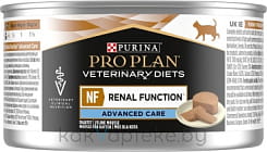 Pro Plan VETERINARY DIETS NF St/Ox. Корм, консервированный полнорационный диетический для взрослых кошек при патологии почек, 195 г