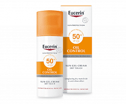 Eucerin Солнцезащитный гель-крем для проблемной кожи лица SPF 50+, 50 мл