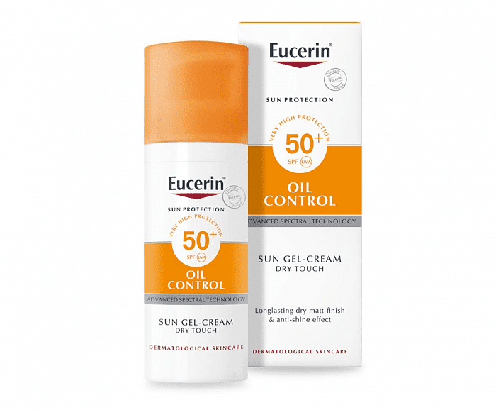 Eucerin Солнцезащитный гель-крем для проблемной кожи лица SPF 50+, 50 мл