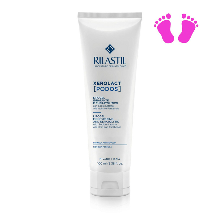 Rilastil XEROLACT PODOS Липогель увлажняющий, отшелушивающий, 100 мл
