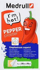 Пластыри в виде полосок перцовый перфорированый Medrull  10 x 18см