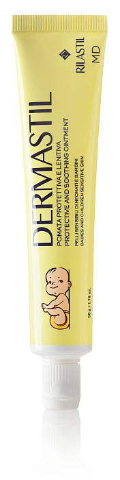 Rilastil DERMASTIL Защитный и успокаивающий крем для младенцев и детей с чувствительной кожей, 50 г