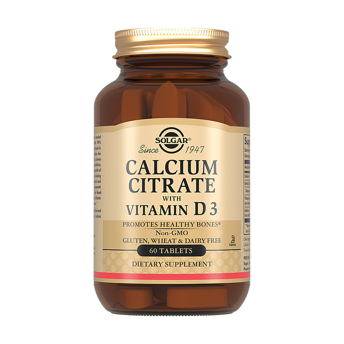 Solgar Цитрат кальция с витамином D3, БАД таблетки  №60
