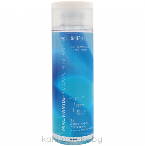 Selfielab Тоник для лица линии "Niacinamide + Amaranth extract"(для норм.и сухой кожи),  200 мл