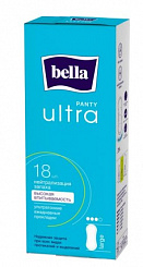 Bella Panty Ultra large Ультратонкие женские гигиенические ежедневные прокладки 18 шт