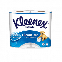 Туалетная бумага Kleenex Cottonelle Clean Care Delicate White, 2сл.*4рул_н.