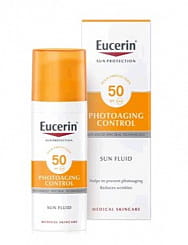 Eucerin Photoaging Control Солнцезащитный флюид для лица SPF 50, 50 мл